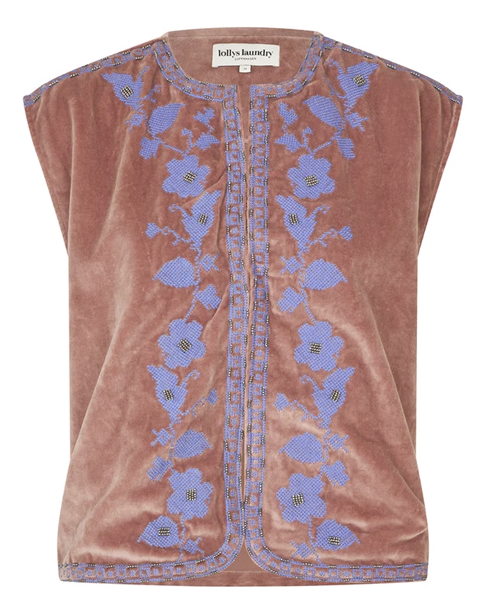 Lollys Laundry - Bin Ll Vest - Dusty Rosa - byKalstrup.dk