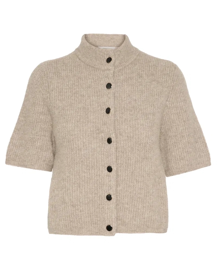 Gestuz - Alpha Gz Short Cardigan - Warm Sand - S - byKalstrup.dk