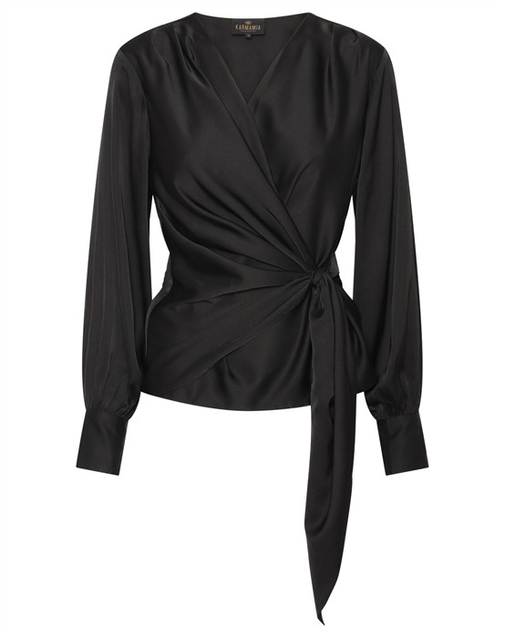 Karmamia Copenhagen - Ines Bluse - Sort - M - byKalstrup.dk