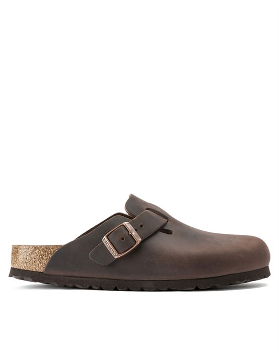 Birkenstock - Boston Oiled Leather Sandal - Habana - 46 - byKalstrup.dk