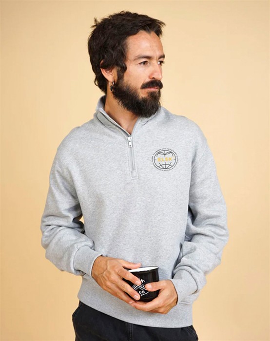 Elsk - Statet Globe Ch 's Halfzip - Grå Melange - byKalstrup.dk