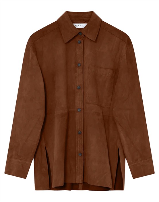 Day Birger Et Mikkelsen - Andreas Light Suede Skjorte - Caramel Cafe - byKalstrup.dk