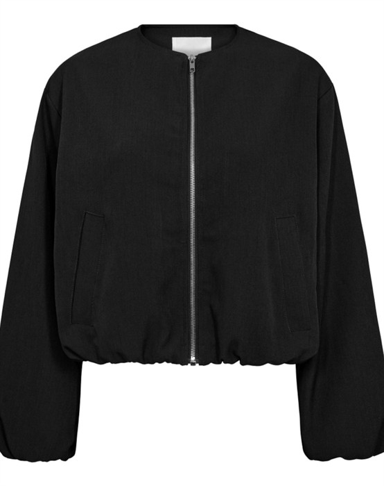 Co'couture - Luna Cc Ballon Zip Jakke - Sort - byKalstrup.dk