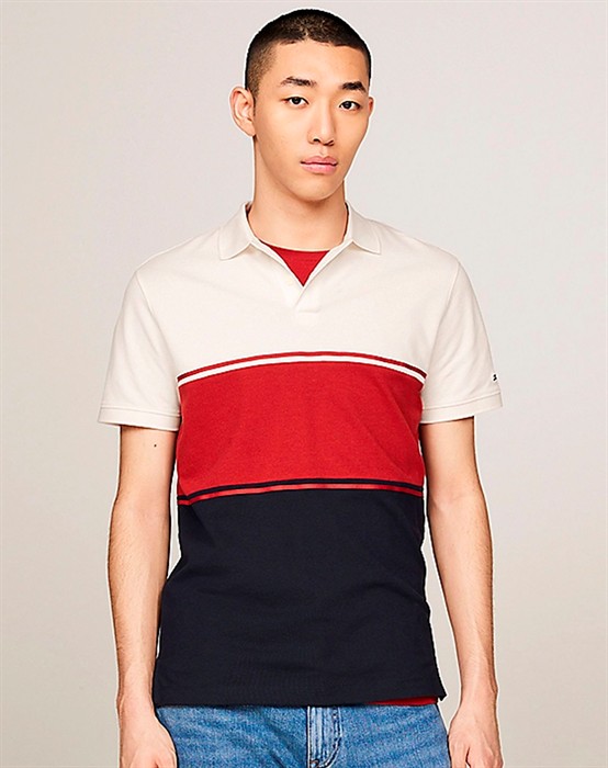 Tommy Hilfiger - Colorblocked Flag Embroidery Polo - byKalstrup.dk