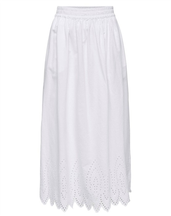 Only - Tulum Embroidery Maxi Nederdel - byKalstrup.dk