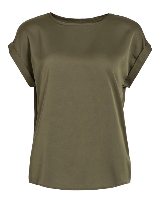 Vila - Ellette Satin Bluse - 44 - byKalstrup.dk