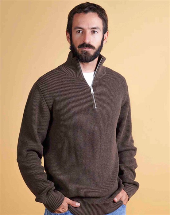 Kalstrup - Halfzip Organic Cotton 's Strik - byKalstrup.dk