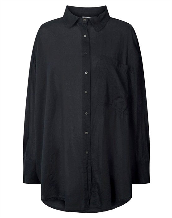 Rabens Saloner - Noah Cotton Oversized Skjorte - byKalstrup.dk