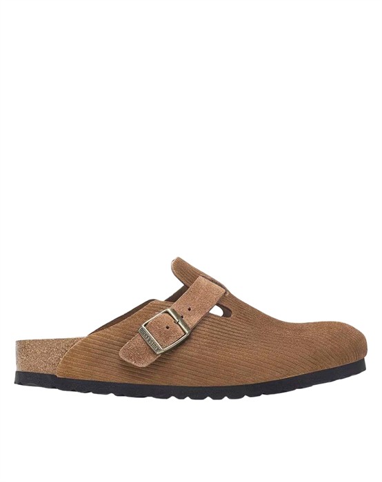 Birkenstock - Boston Blød Fodseng Suede Embossed - Corduroy Dark Tea - byKalstrup.dk