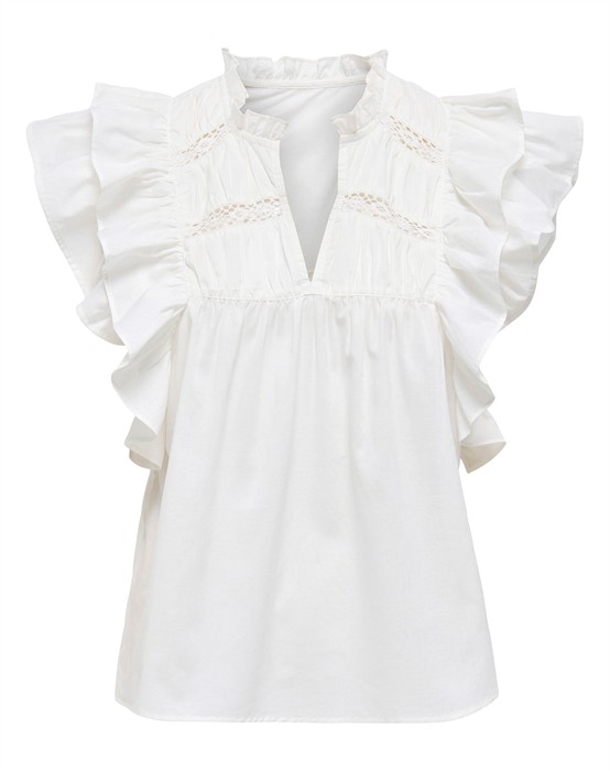 Only - Sunny Life Capsl Frill Top - Xs - byKalstrup.dk