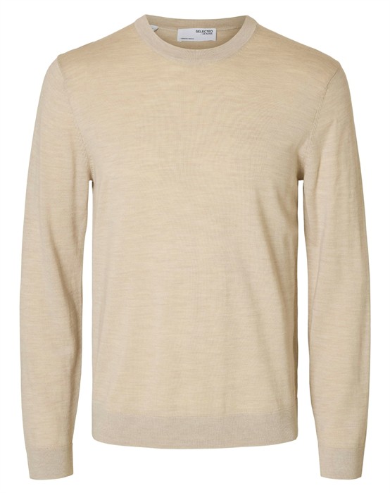 Selected - Tray Merino Crew Strik - L - byKalstrup.dk