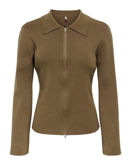 Only - Onlandrea Zip Polo Cardigan - M - byKalstrup.dk