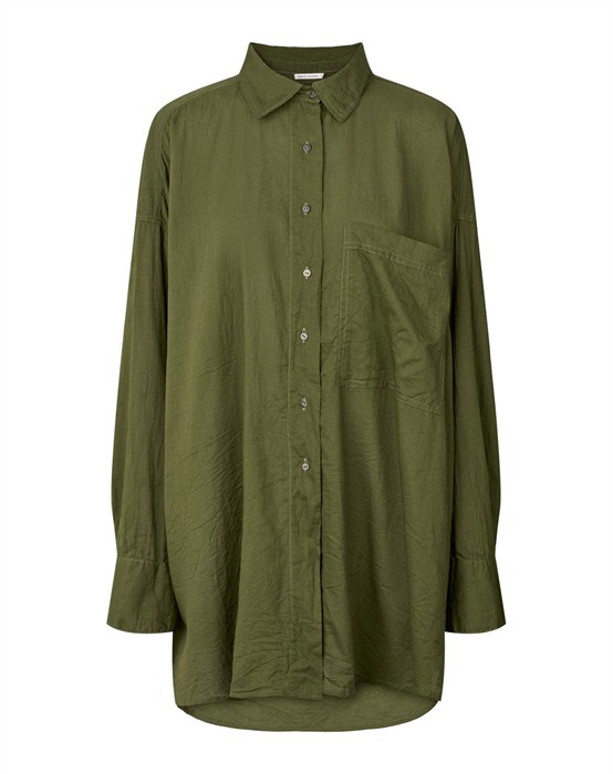 Rabens Saloner - Noah Cotton Oversized Skjorte - S/m - byKalstrup.dk