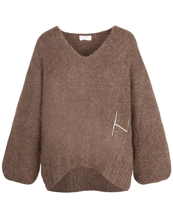 Hã St - Sofie V-neck Sweater Strik - byKalstrup.dk