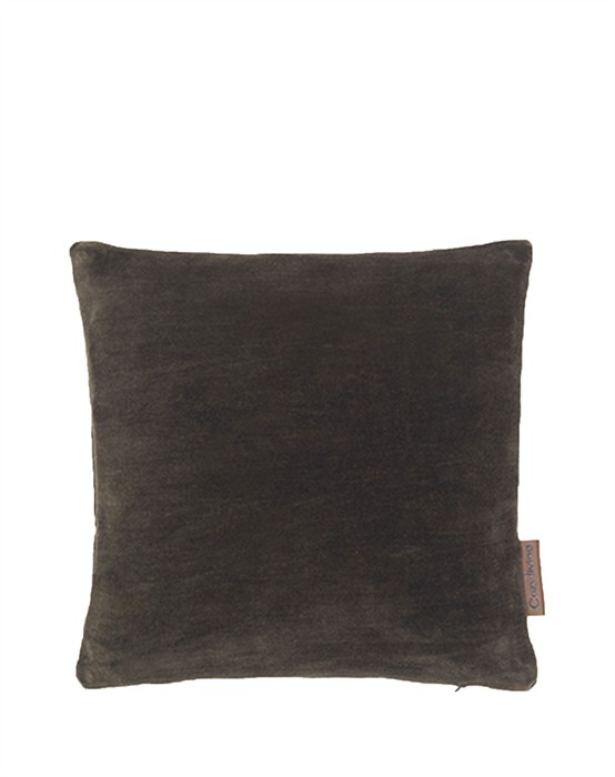 Cozy Living - Velvet Mini Pude Dark Brun - 30 x 30 Cm - byKalstrup.dk