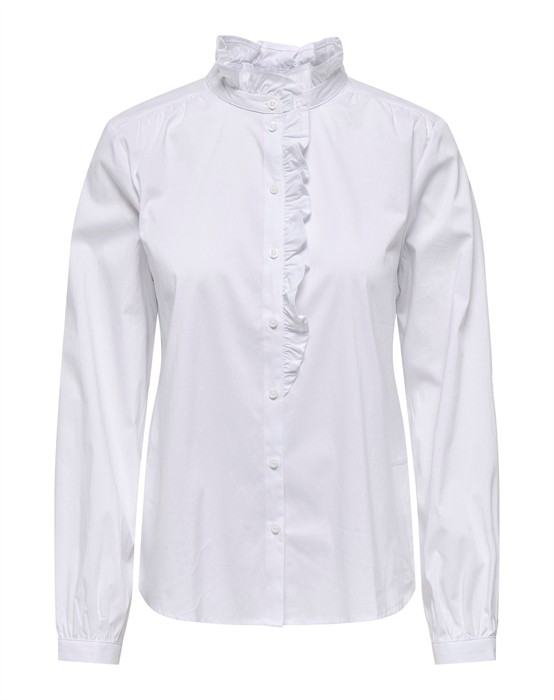 Jdymio Frill Skjorte - Hvid - Xl - byKalstrup.dk
