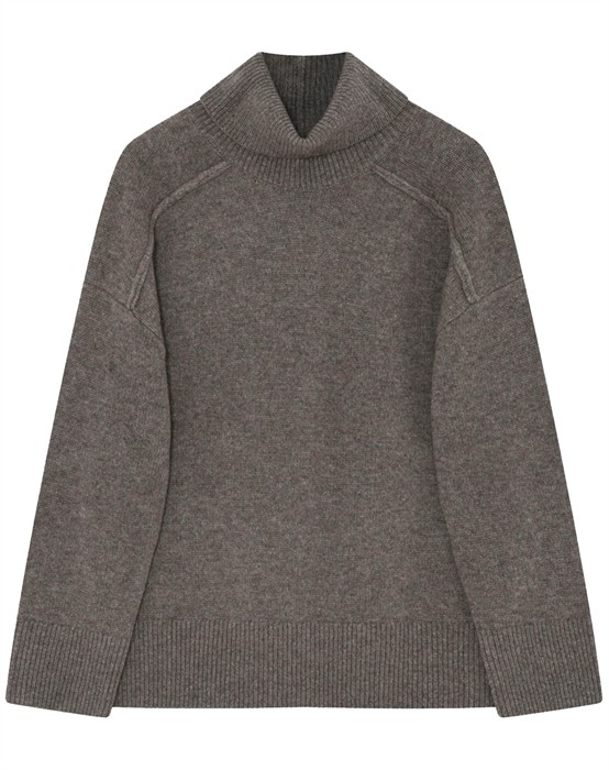 Day Birger Et Mikkelsen - Clarke Soft Lamb Strik - Chocolate Chip Melange - S - byKalstrup.dk