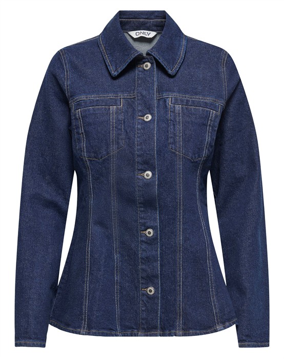 Only - Elle Fitted Blå Jakke - S - byKalstrup.dk