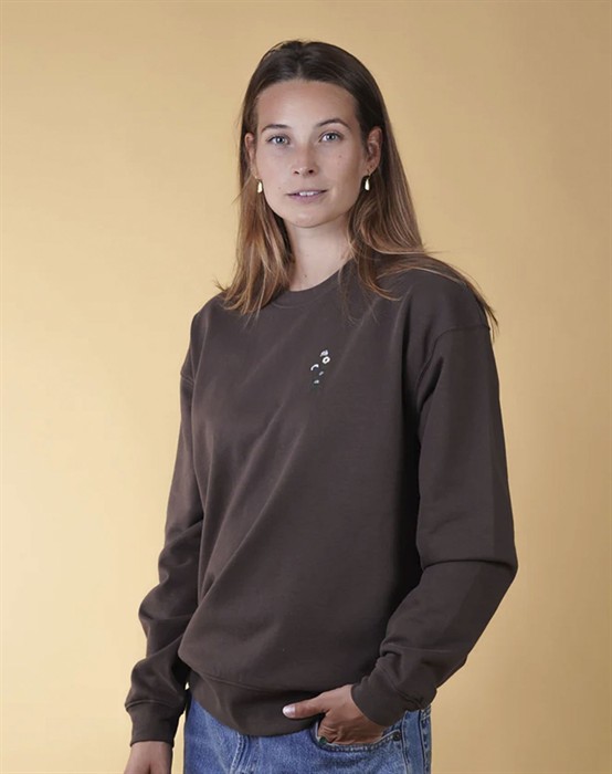 Elsk - Untamed Flora s Sweatshirt - Brun - L - byKalstrup.dk