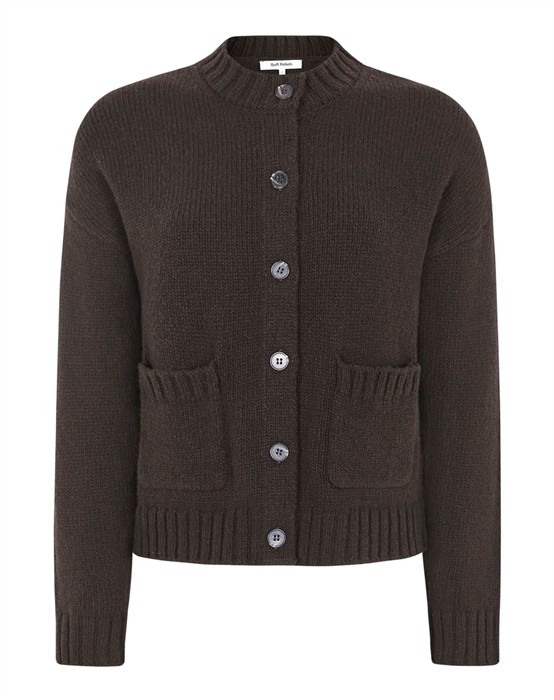 Soft Rebels - Srtimo Cardigan Strik - Brun Bean Melange - Xl - byKalstrup.dk