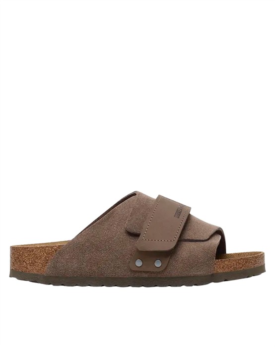 Birkenstock - Kyoto Nubuck Suede Leather Sandal - Concrete Grå - 46 - byKalstrup.dk