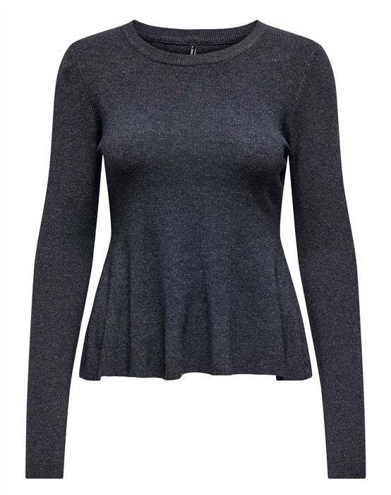 Only - Onlcoco Life Rib Peplum Strik - byKalstrup.dk