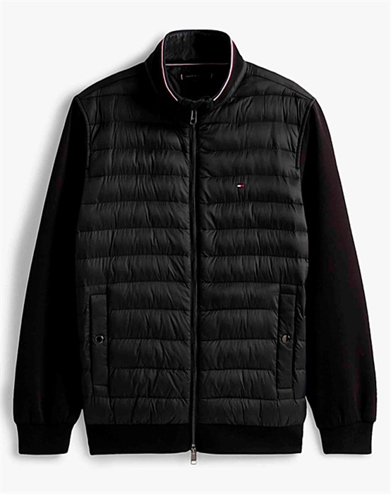 Tommy Hilfiger - Mix Media Ess Rwb Stand Collar Jakke - byKalstrup.dk