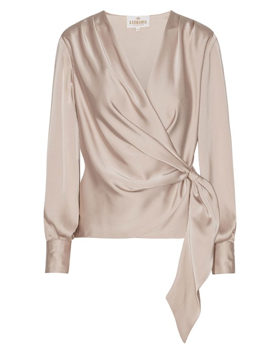 Karmamia Copenhagen - Ines Bluse - Semi Rich Shell - byKalstrup.dk