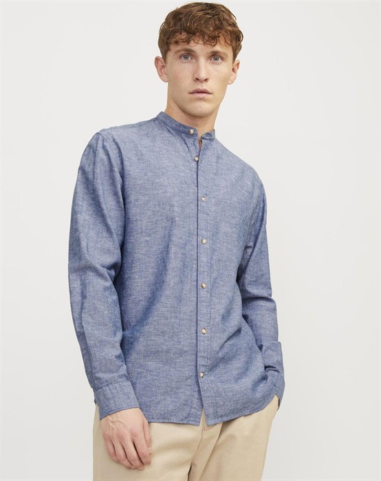 Jack & Jones - Summer Band Linen Blend Skjorte - byKalstrup.dk