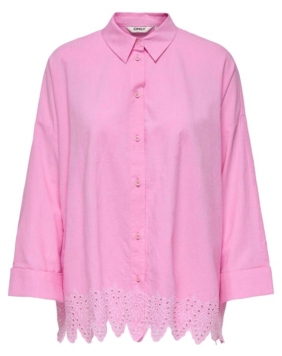 Only - Graces Tulum Embroidery Skjorte - L - byKalstrup.dk