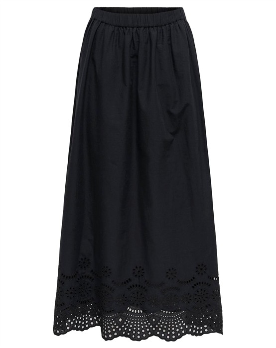 Only - Lou Life Embroidery Long Nederdel - byKalstrup.dk