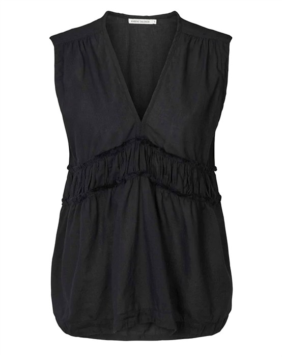 Rabens Saloner - HelfRød Cotton Top - L - byKalstrup.dk