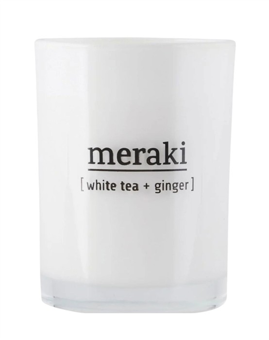 Meraki - Duftlys - Hvid Tea & Ginger - byKalstrup.dk