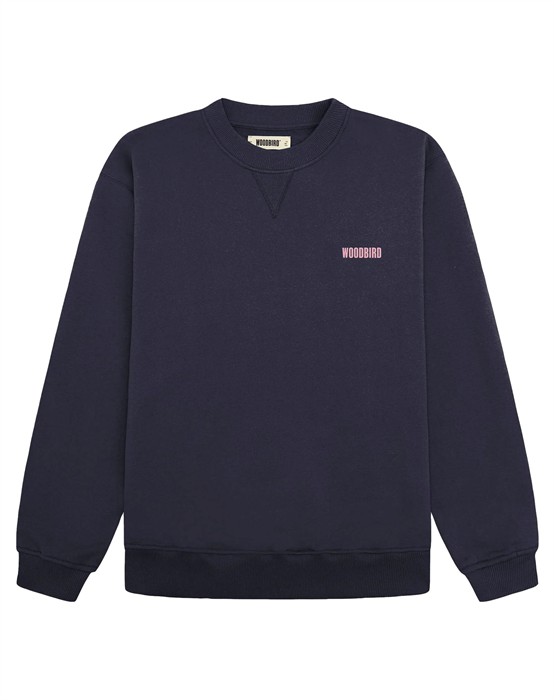 Woodbird - Cane Pho Crew Sweatshirt - Navy - Xxl - byKalstrup.dk