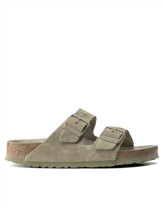 Birkenstock - Arizona Suede Leather Sandal - Faded ArmyGrøn - 46 - byKalstrup.dk