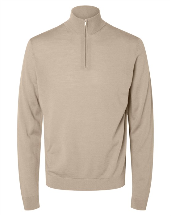 Selected - Tray Merino Half Zip Strik - M - byKalstrup.dk