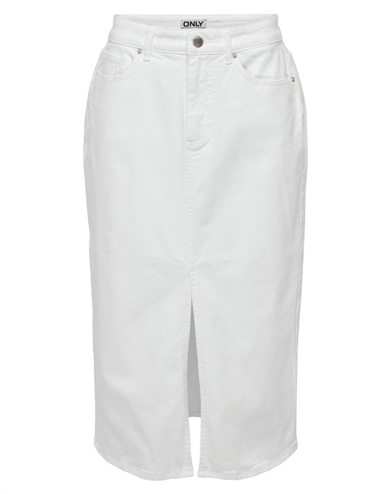 Only - Bianca Midi Blå Nederdel - Xl - byKalstrup.dk
