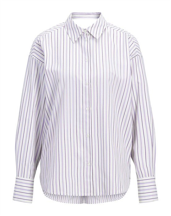 Jjxx - Jxzola Open Back Skjorte - Petunia Stribets - S - byKalstrup.dk