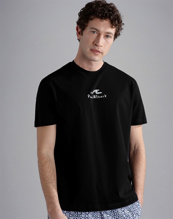 Paul & Shark - Mønstret Cotton Jersey T-shirt - 3XL - byKalstrup.dk
