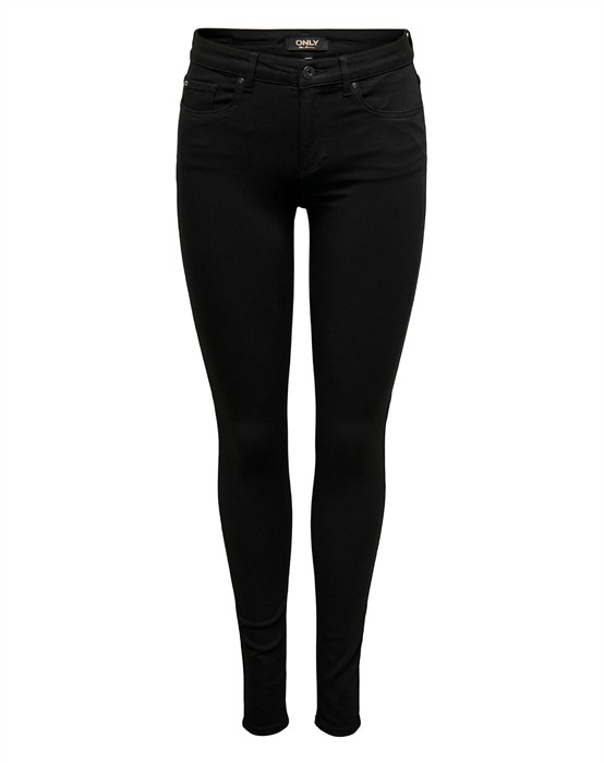 Only - Blush Mid 4 Ever Sort Jeans - byKalstrup.dk