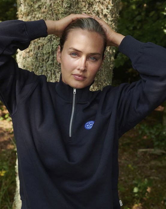 Elsk - Globe s Zip Up Sweatshirt - Dark Navy - M - byKalstrup.dk