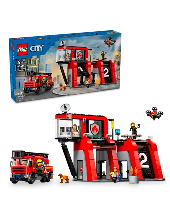 Lego City - 60414 Brandstation Med Brandbil - byKalstrup.dk