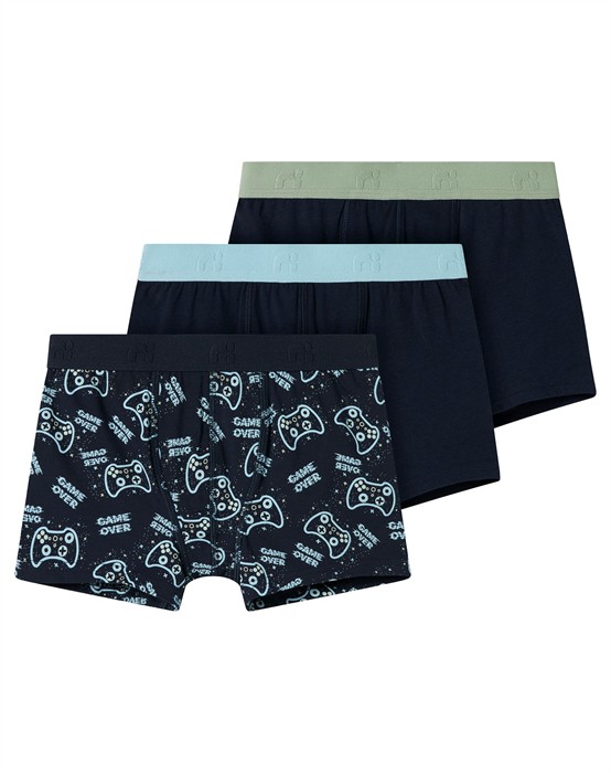 Name It - Boxer Sapphire Game - 3-pak - byKalstrup.dk