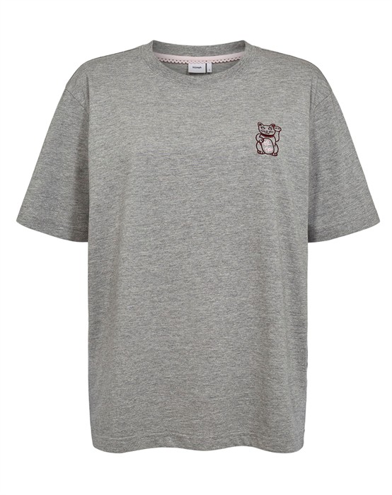 Nã¼Mph - Nuprema Oversize T-shirt - Medium Grå Melange - byKalstrup.dk