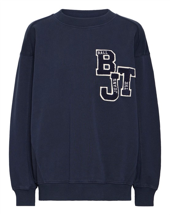Ball Original - Baalessandro Letter Patch Sweatshirt - Mørkeblå - byKalstrup.dk