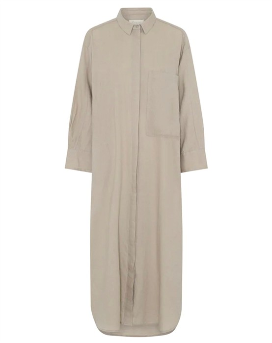 Frau - Lyon Long Linen Kjole - Ones - byKalstrup.dk