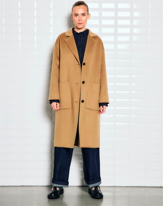 WithSort - Celine Wbl Wool Frakke - Brun - byKalstrup.dk