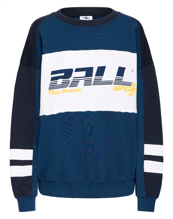 Ball Orginal - Babadini Colorblock Sweatshirt - Mørkeblå - byKalstrup.dk