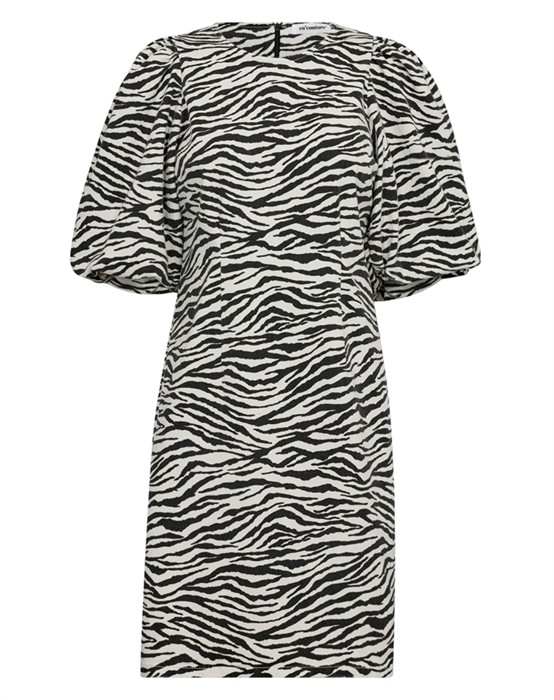 Co'couture - Zion Zebra Crop Puff Kjole - byKalstrup.dk