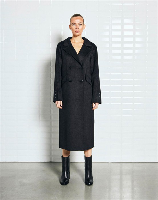 WithSort - Meadow Wbl Wool Frakke - Sort - byKalstrup.dk